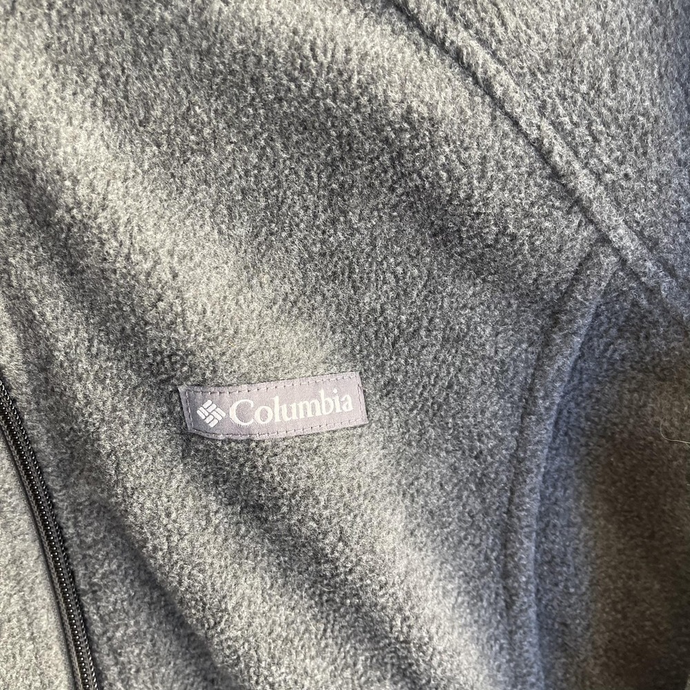 Columbia Fleece Jacket‎ Womens 1X Gray Full Zip Collared Casual Warm Outdoor - Picture 2 of 7
